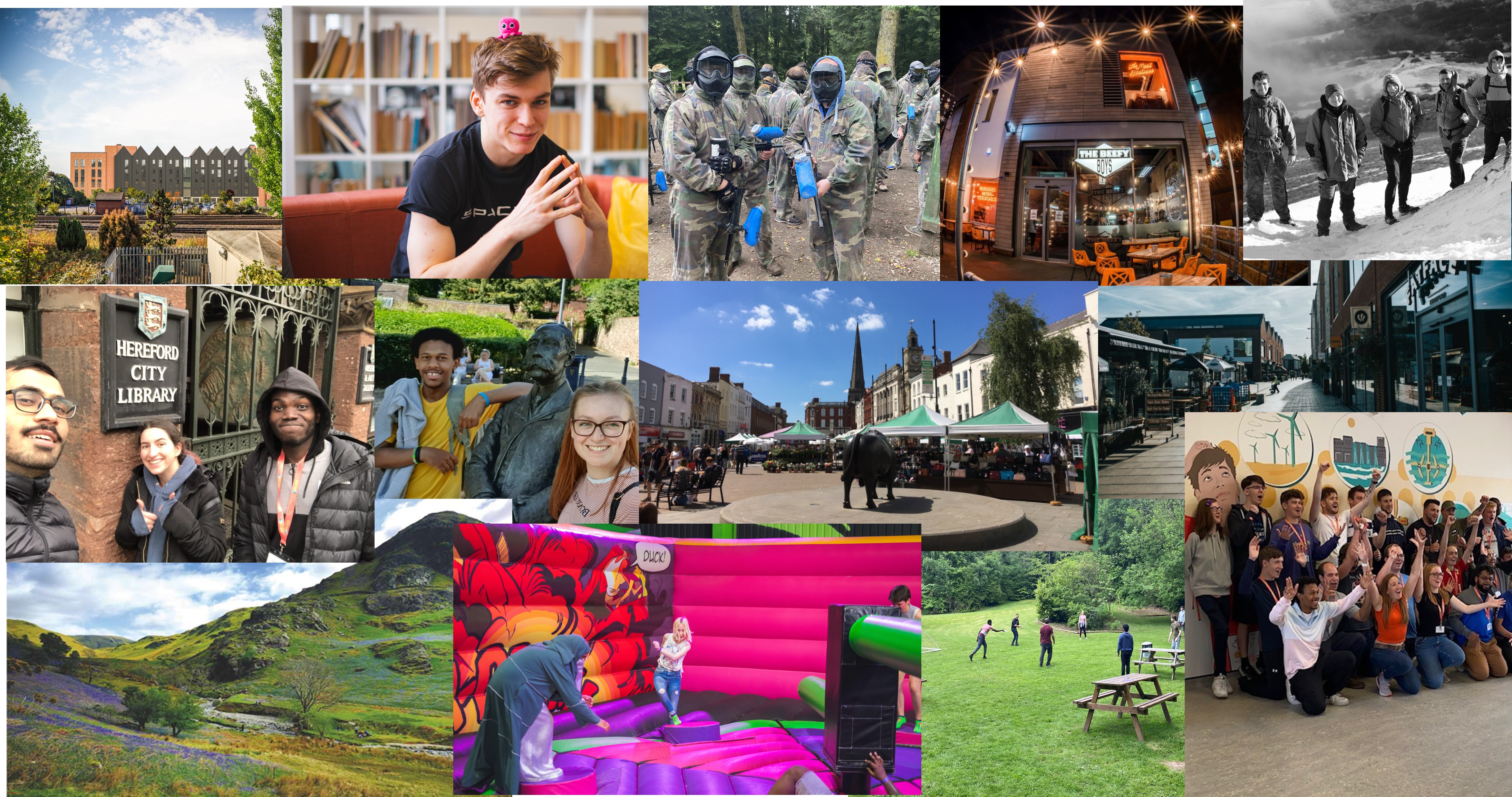 Collage of student societies images