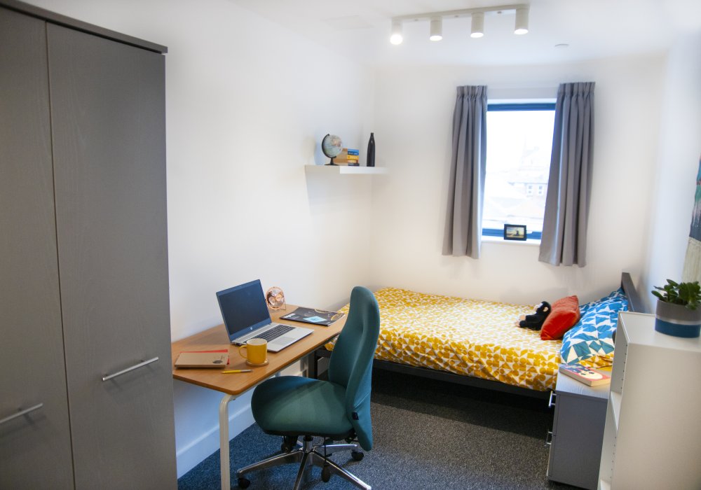 NMITE Student accommodation bedroom 