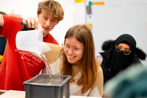 NMITE students working on their water resistance module