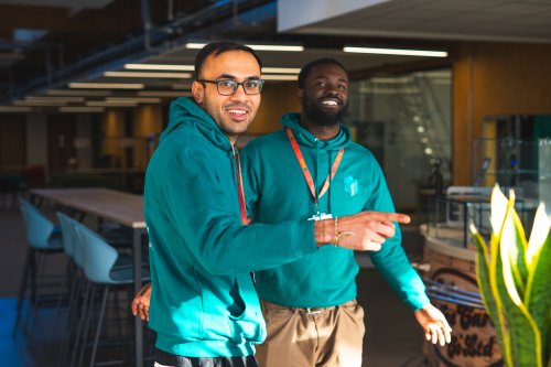 Students at an NMITE Open Day