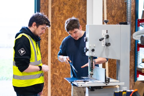 A student working on a foundation year module at NMITE's Skylon Campus