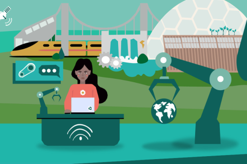 An illustration depicting NMITE engineers