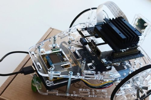 A small mobile robot by Manchester robotics