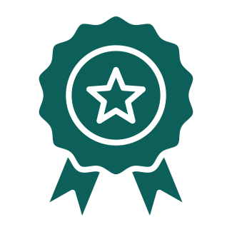 Green rosette icon