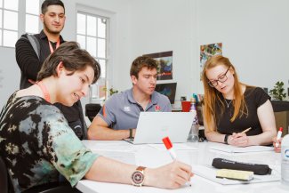 NMITE integrated engineering students in study skills workshop