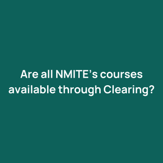 Are all NMITE's courses available text on blue / green background