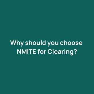 Why choose NMITE for clearing text on blue / green background