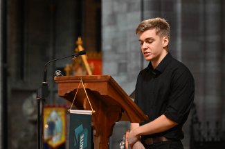 Tierney NMITE student making graduation speech
