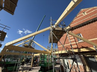 A building part way through being built