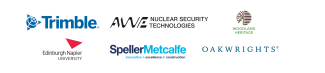 Trimble, AWE, woodland heritage, speller metcalfe, edinburgh napier uni, oakwrights logos