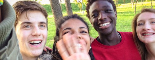 students having fun