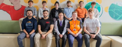 Chloe with the team of Hawk of Hereford