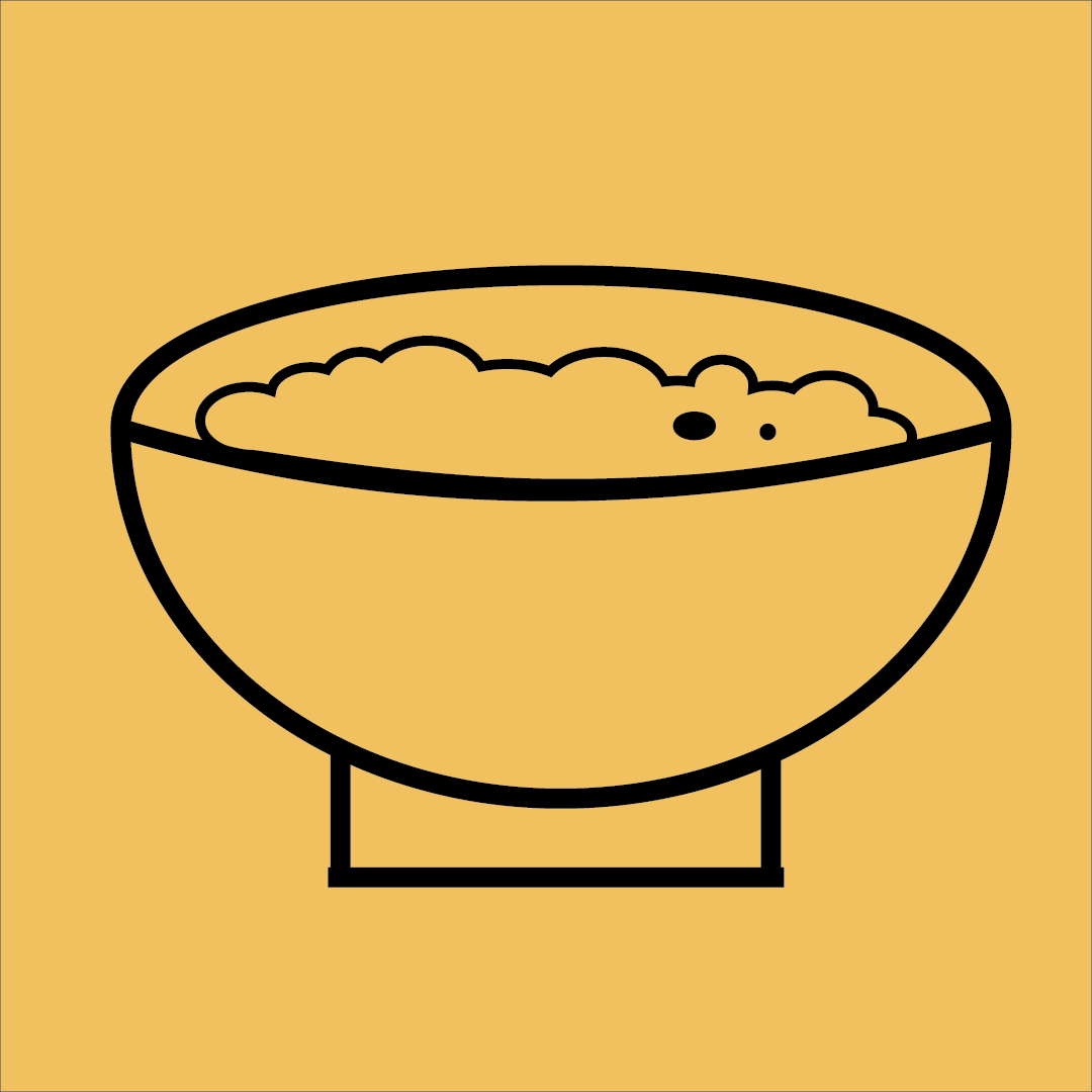 Icon of a bowl of cereal